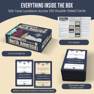 Coordinates North America Geography Game - Educational Card Game for Kids and Adults - Better Than Flash Cards - Build World Geography Skills Learning about North America