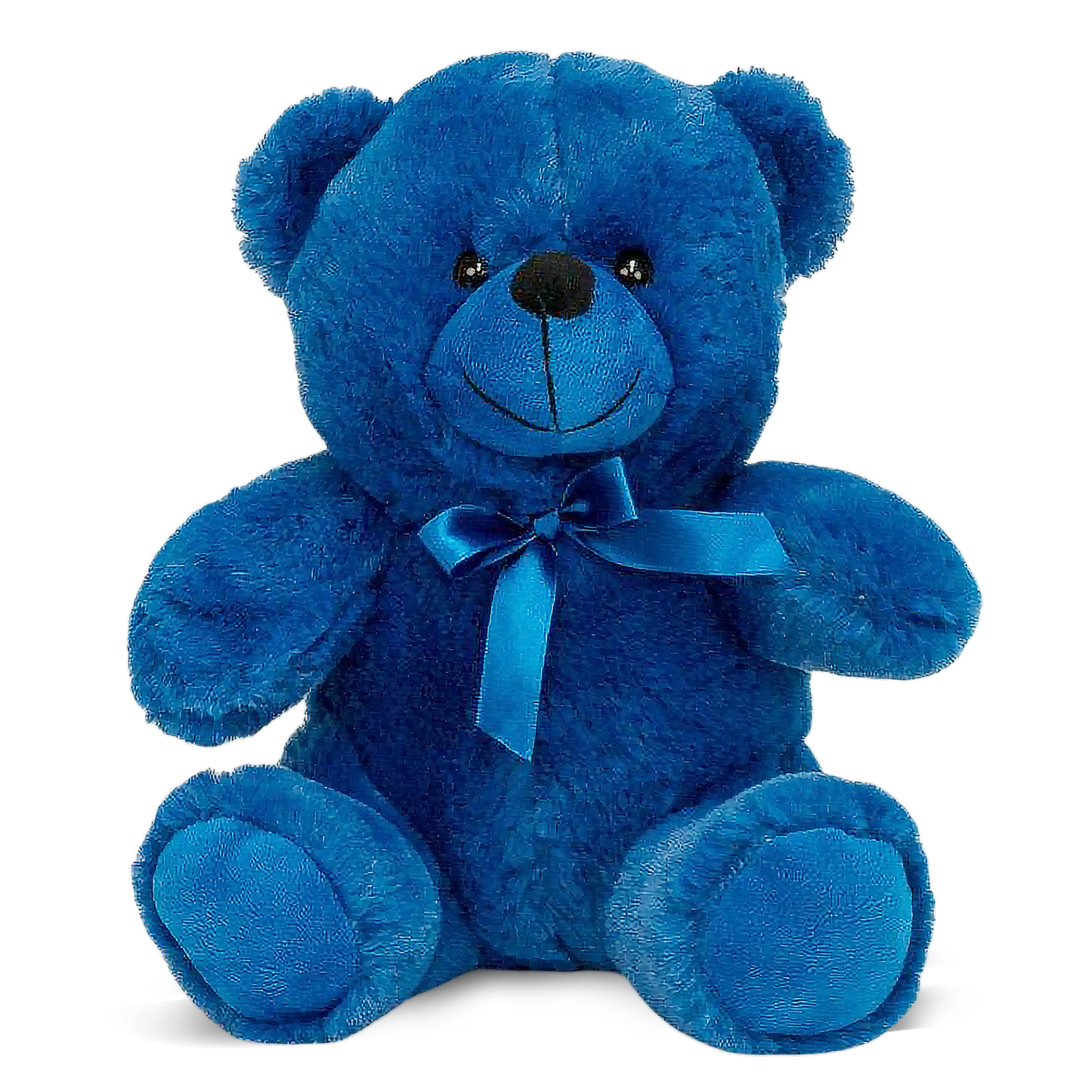 Grandma Smiley's Plush Best Friends Super Color Blue Teddy Bear Stuffed Animal, 9-inch Hypoallergenic Small for Christmas, Newborn Baby Shower, Girlfriend, Boyfriend, Graduation