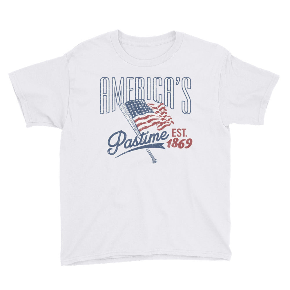 America's Pastime Baseball Youth Short Sleeve T-Shirt