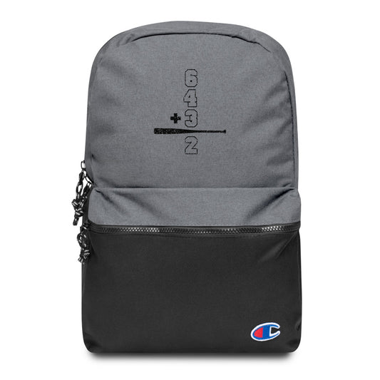 Double Play Math Embroidered Champion Backpack