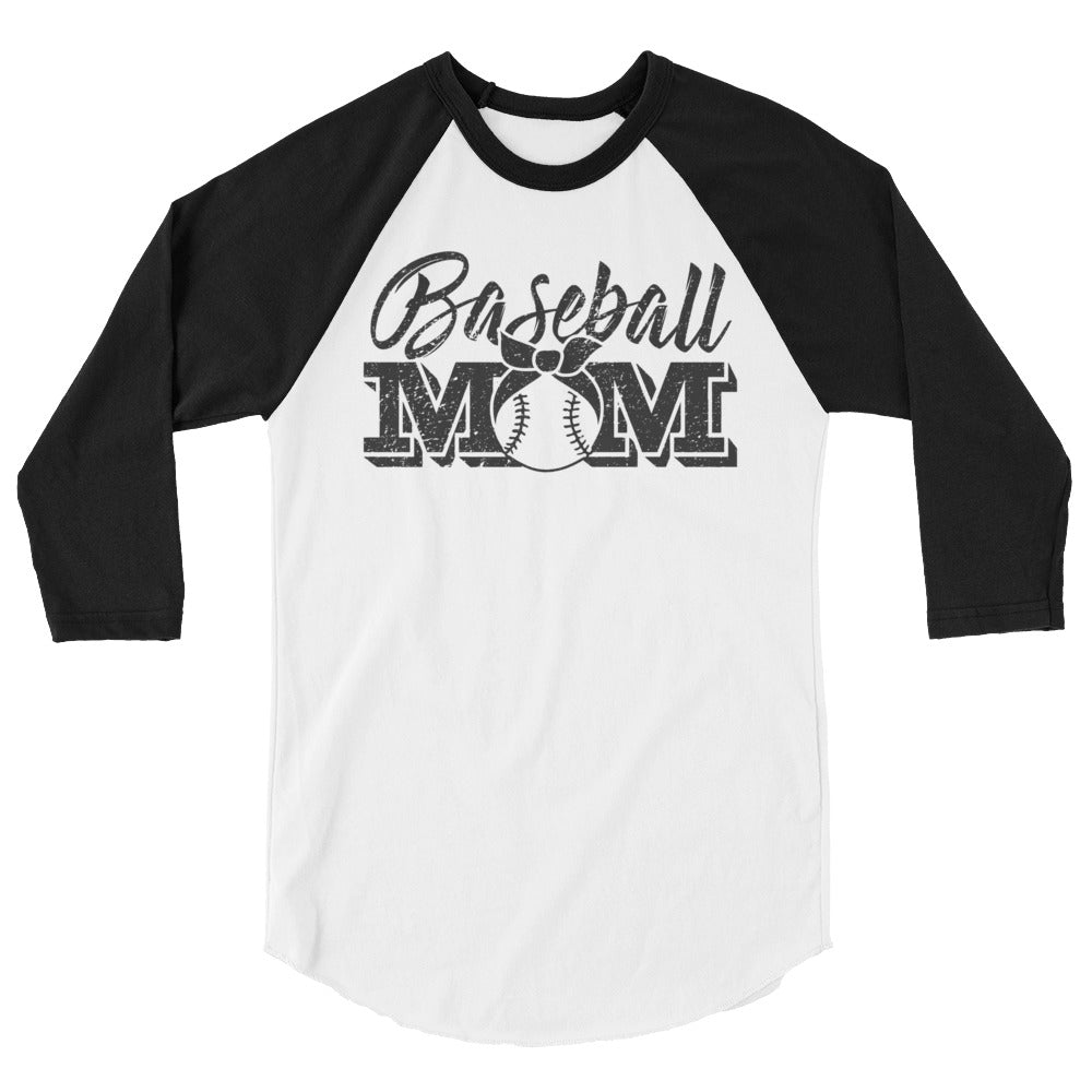 Baseball Mom Womens 3/4 sleeve raglan shirt