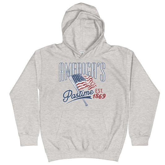 America's Pastime Baseball Kids Hoodie