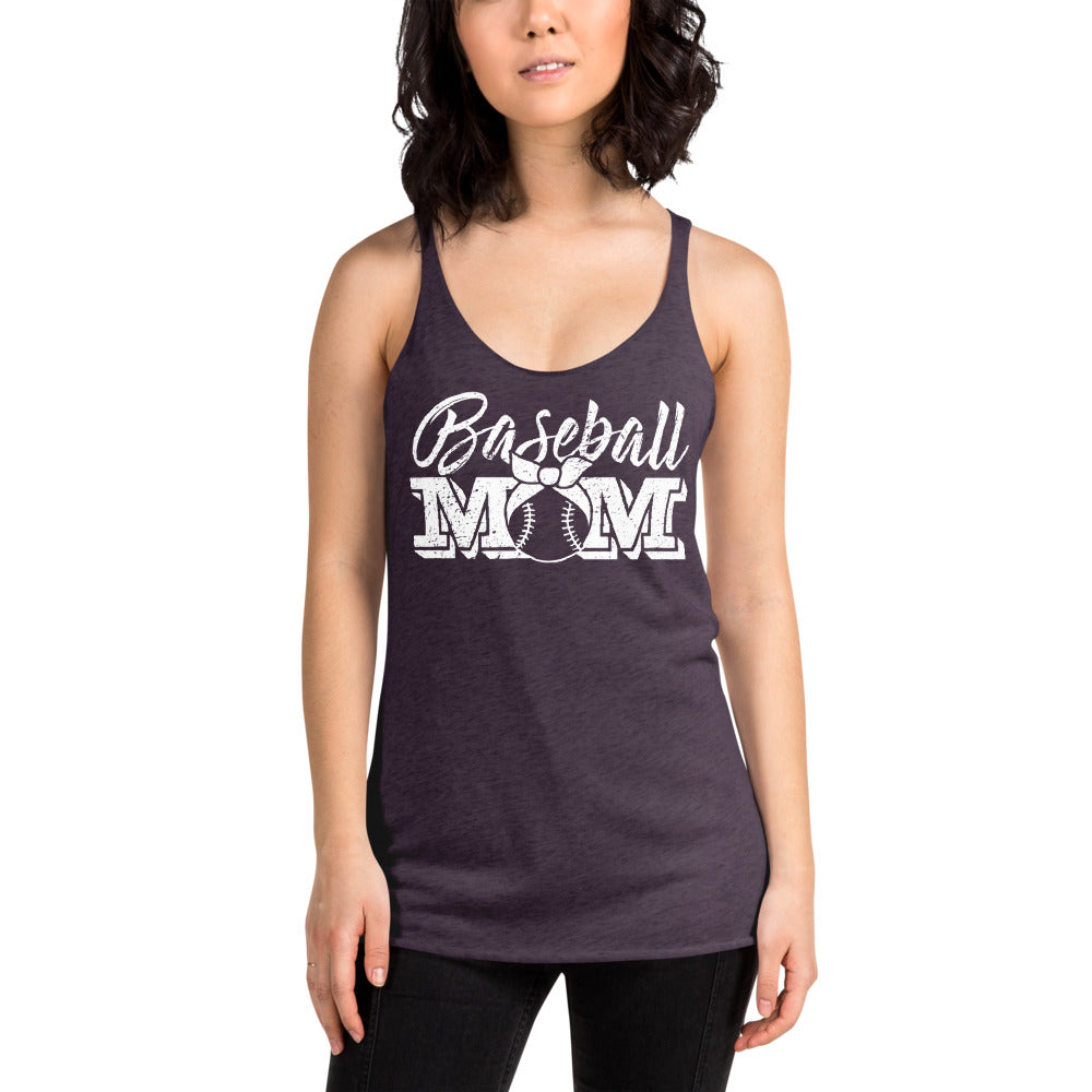 Baseball Mom Womens Racerback Tank