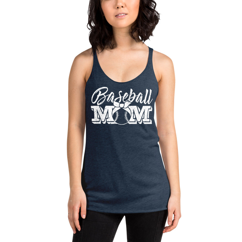 Baseball Mom Womens Racerback Tank