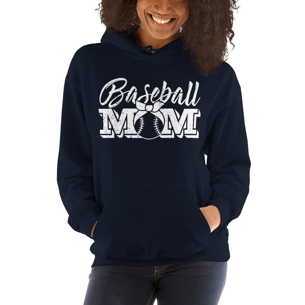 Baseball Mom Womens Hoodie