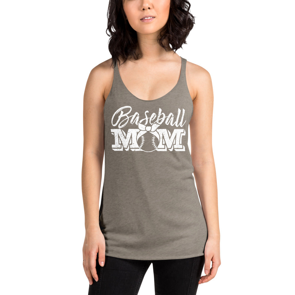 Baseball Mom Womens Racerback Tank