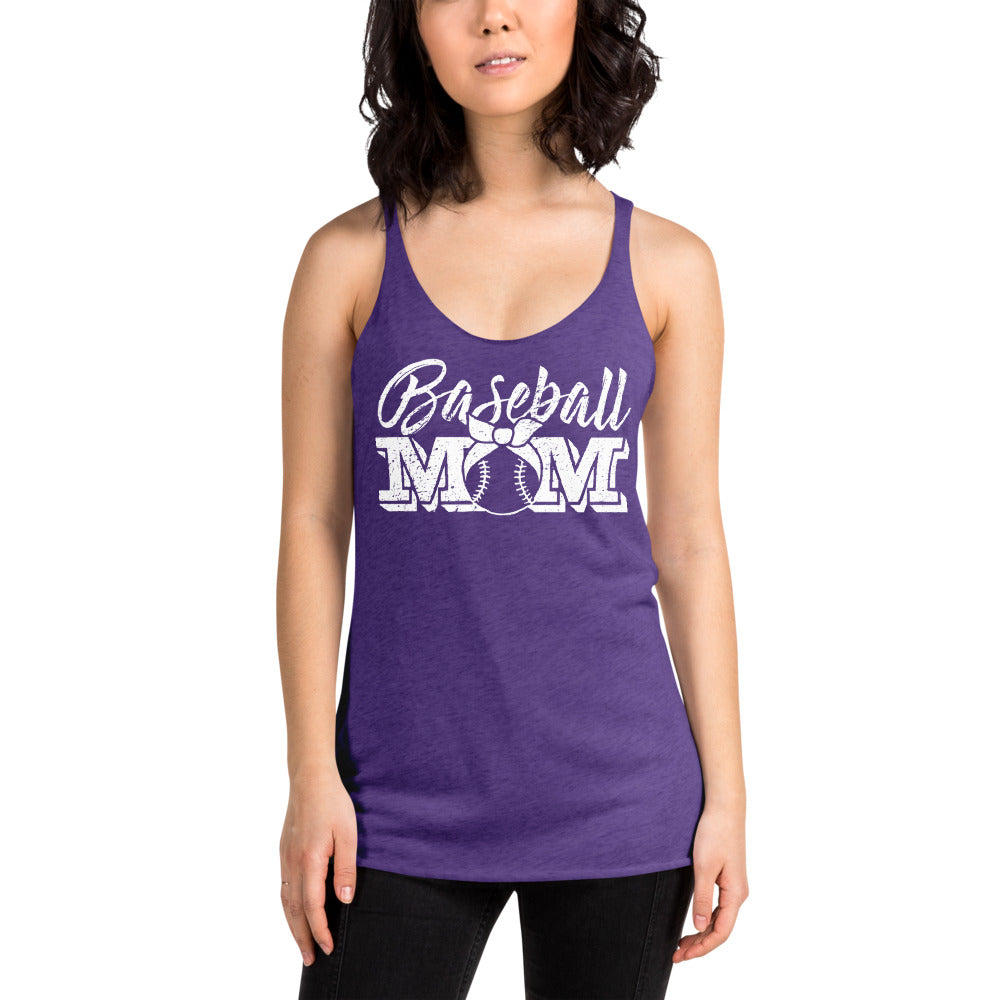 Baseball Mom Womens Racerback Tank