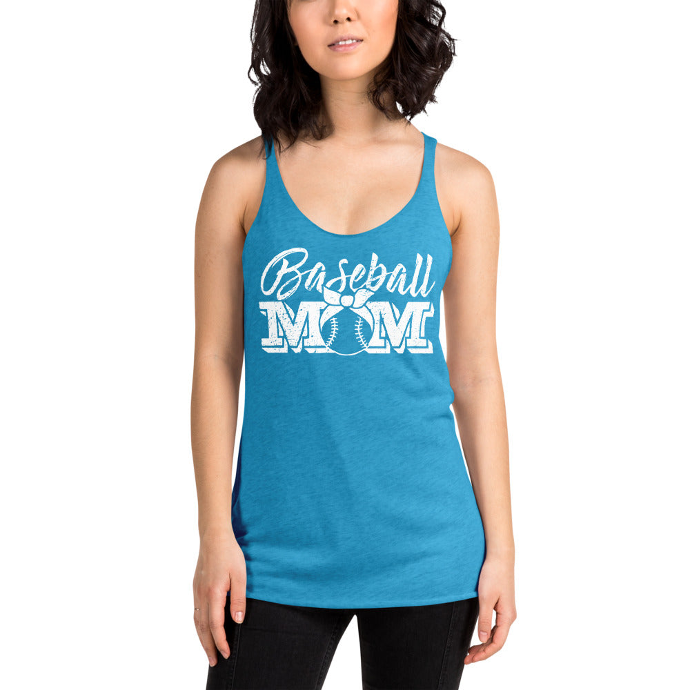 Baseball Mom Womens Racerback Tank